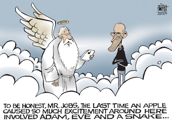 Illustrations of Steve Jobs: Is Jobs in Heaven?  D 